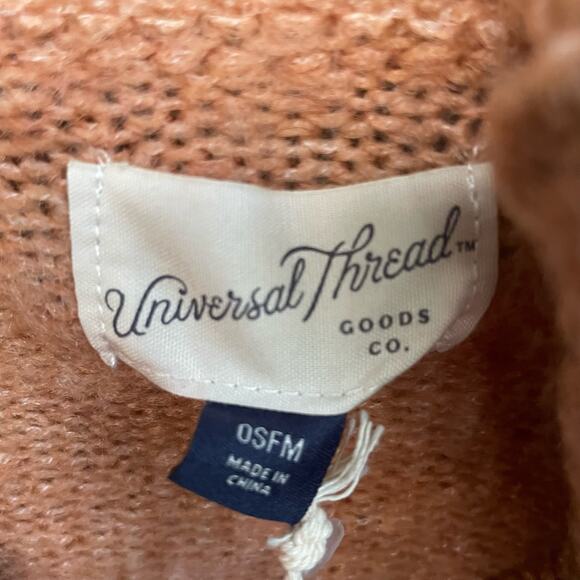 NWT Universal Thread Women's Knit Cowl Neck Sweater Pullover Orange Medium - Picture 3 of 9